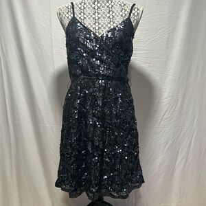 Express Black Sequin Dress Size Medium